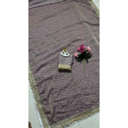 Generic Women's Silk Embellished Saree With Unstitched Blouse 5.5Mtr (Lavender)