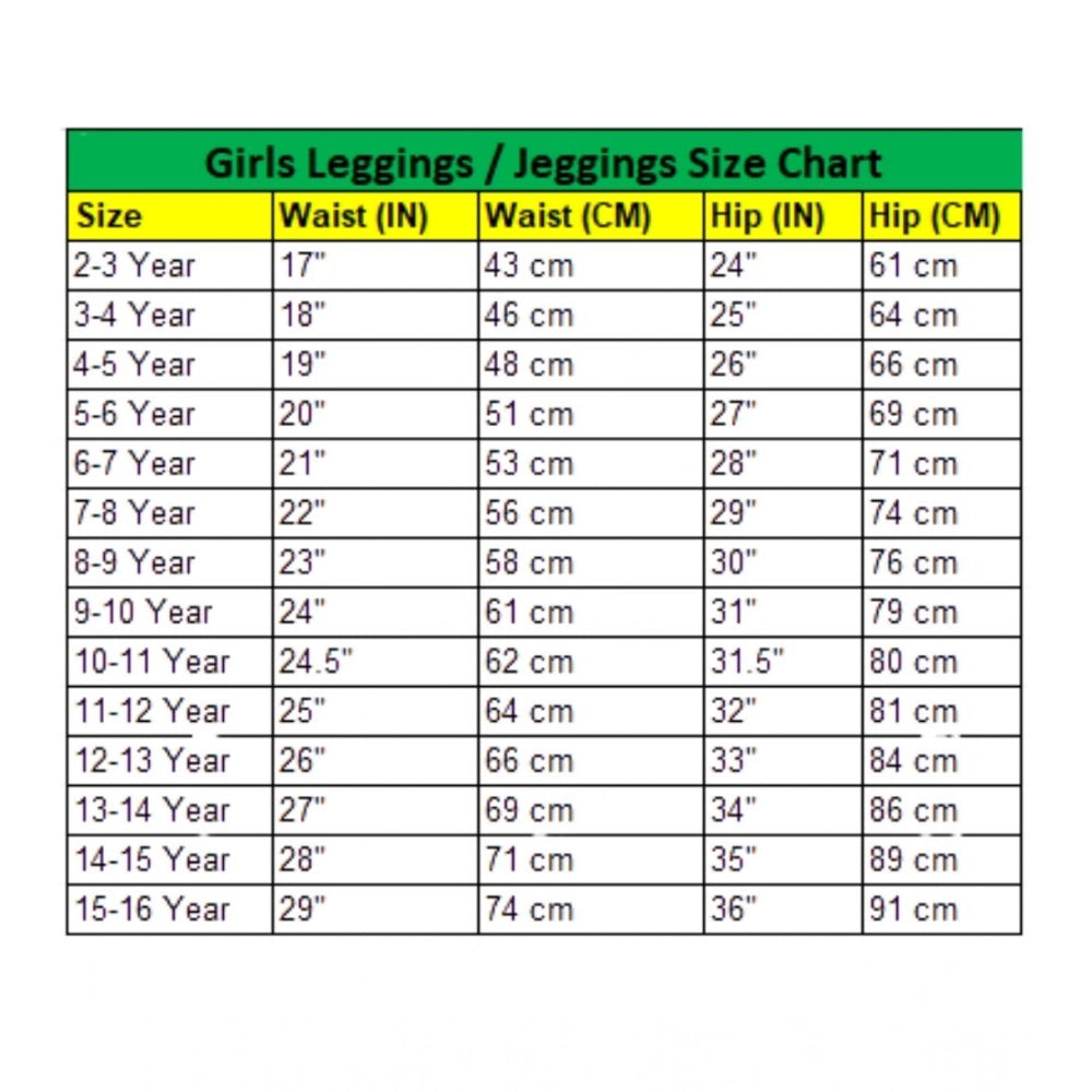 Generic Girl's Cotton Lycra Solid Elasticated Jeggings (Orange)