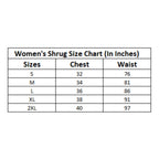 Generic Women's Chiffon Self Design Long Sleeves Shrug (Pink)